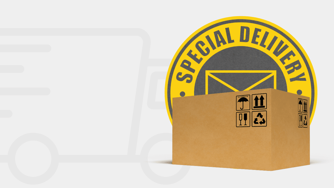 Delivery truck background